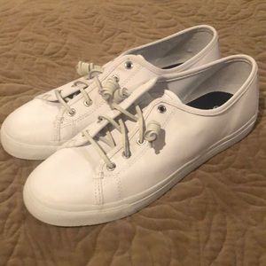 Sperry Top-sider White leather women’s Sz 10 NWOT